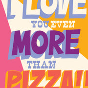 PIZZA love card