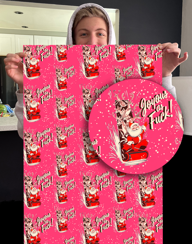 giftwrap joyous santa
