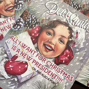 NEW PRESIDENT FOR CHRISTMAS christmas card
