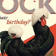 A LITTLE COCK BIRTHDAY birthday card