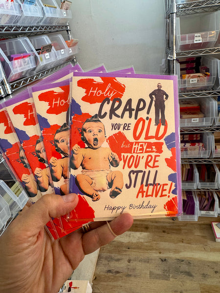 HOLY CRAP! birthday card