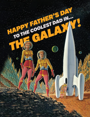 GALAXY DAD father's day card