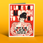 TATTOO YOU! love card