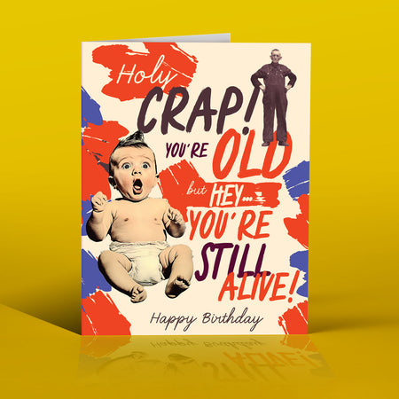 HOLY CRAP! birthday card