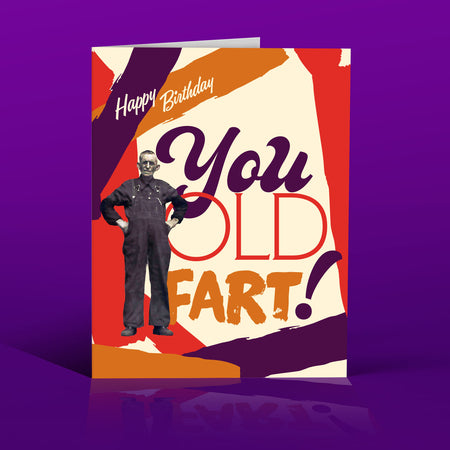 OLD FART birthday card