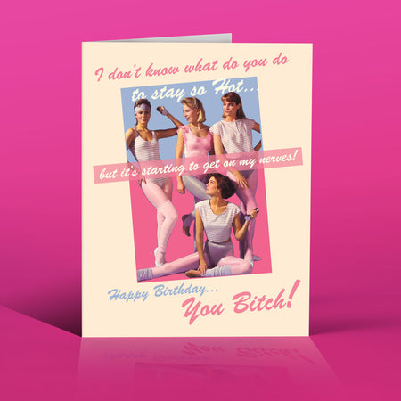 80's WORKOUT | birthday card