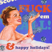 FUCK POLITICS christmas, holiday card