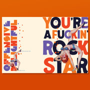 SEXY ROCKSTAR! congratulations birthday card