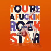 SEXY ROCKSTAR! congratulations birthday card