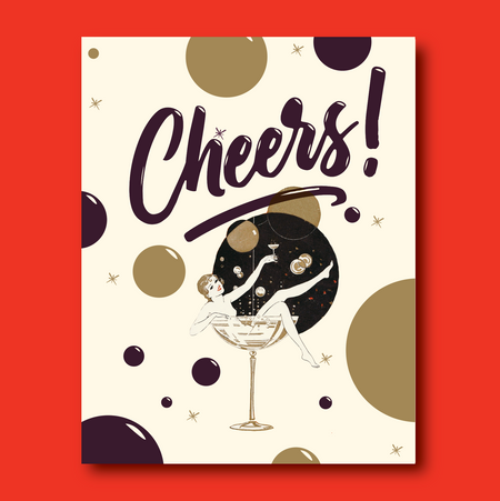 CHAMPAGNE GLASS GIRL