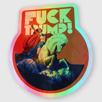 WARRIOR F TRUMP HOLOGRAPH sticker