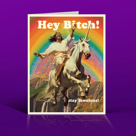 JESUS BITCH stay fabulous! birthday card