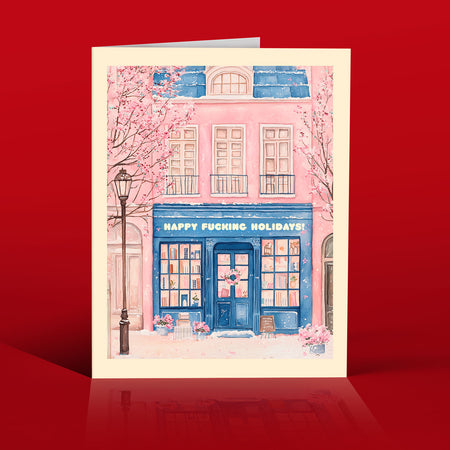 French Bldg Holidays christmas card