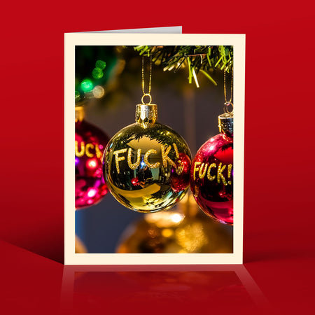 SWEAR ORNAMENTS christmas card