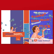 FUCK POLITICS christmas, holiday card