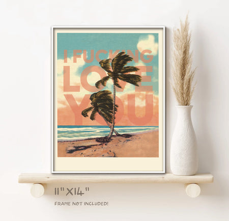 AP08 PALM TREE LOVE - Offensive+Delightful Cards