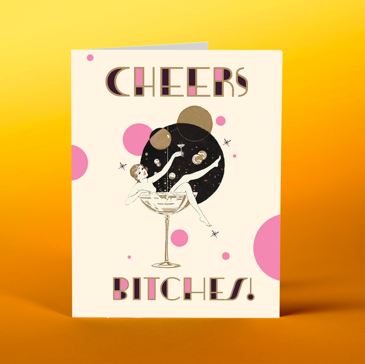 DR02 CHEERS pink - Offensive+Delightful Cards