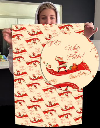 GF29 SANTA FLY RUG - Offensive+Delightful Cards